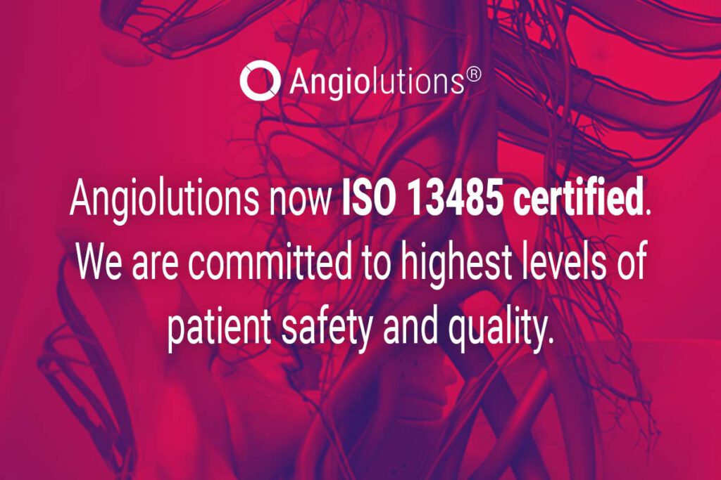 Angiolutions ISO 13485 certification